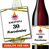 Všetko najlepšie  KARANTÉNA ovocné darčekové vínko