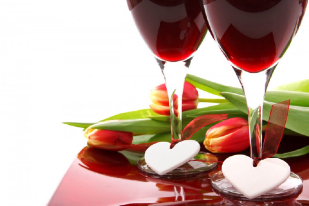 Valentín, darčekového vína čas