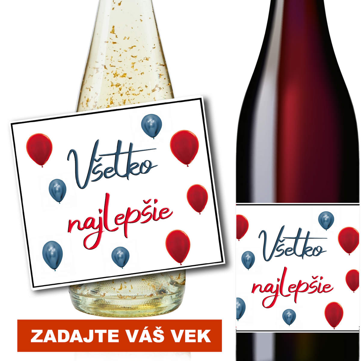 Všetko najlepšie  ovocné darčekové vínko