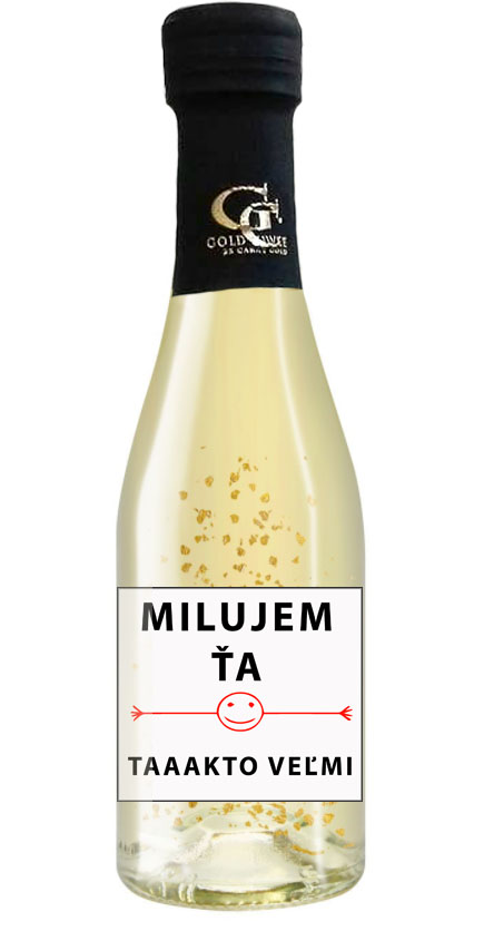 Zlaté šumivé 0,2 l Milujem ťa taaakto veľmi