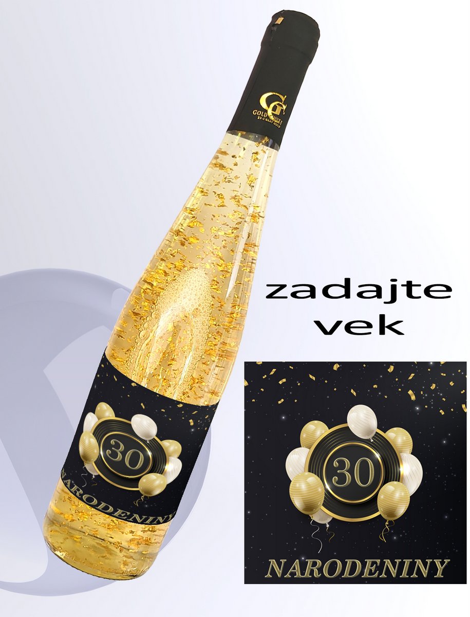 Gold Cuvee biele so zlatom - zadajte vek