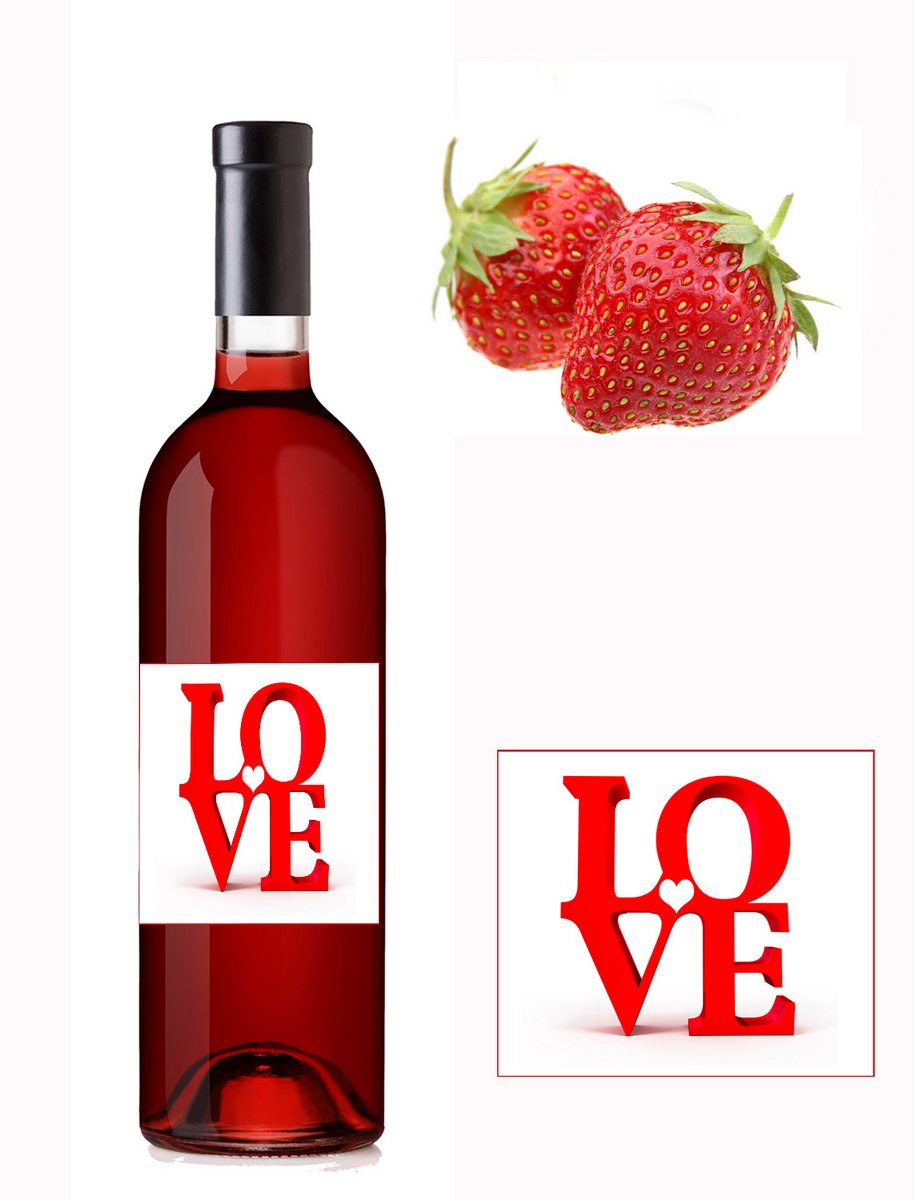 LOVE - jahodové víno