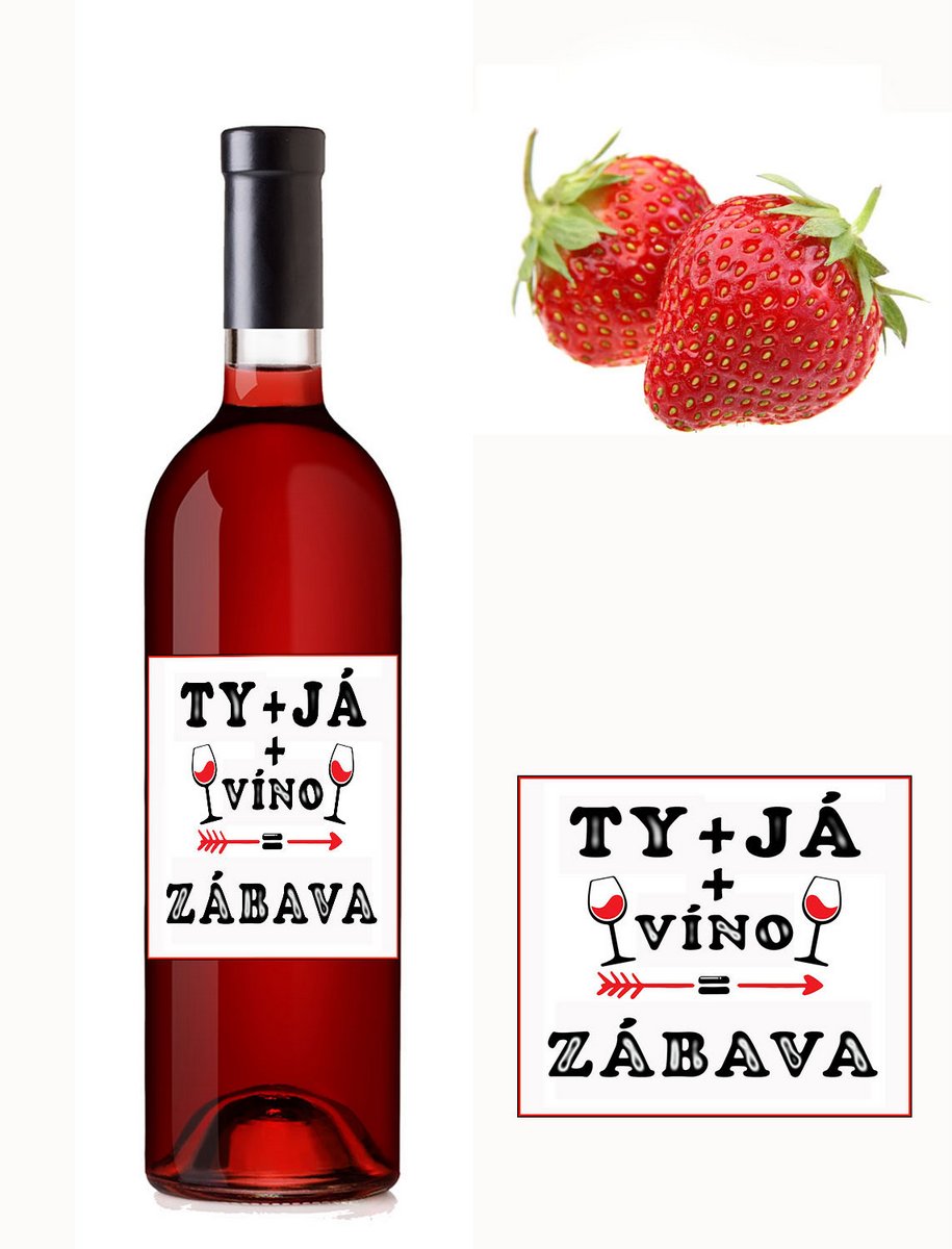 Ty+ja=zábava - jahodové víno