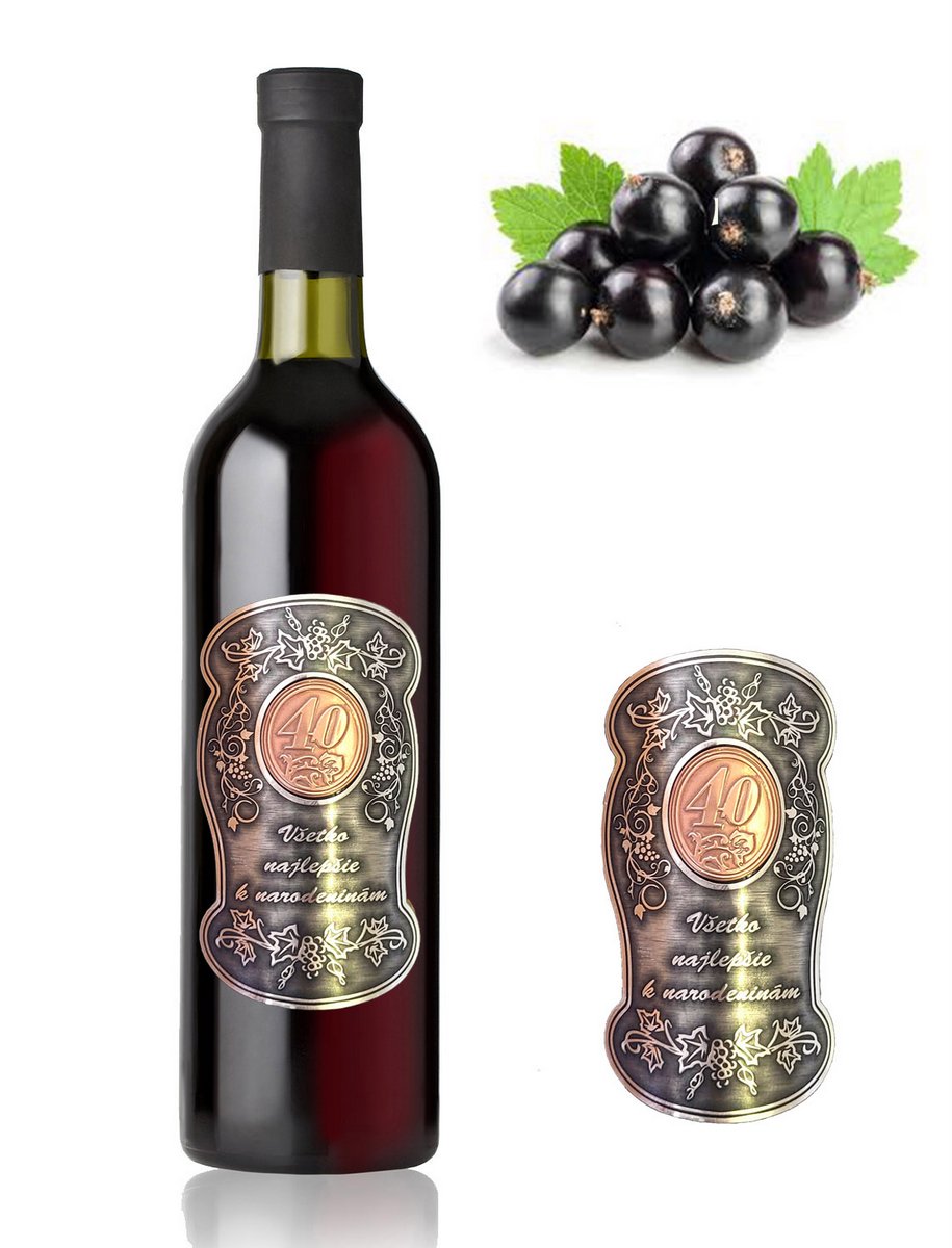(0-90) kovová narodeniny - ríbezľové víno