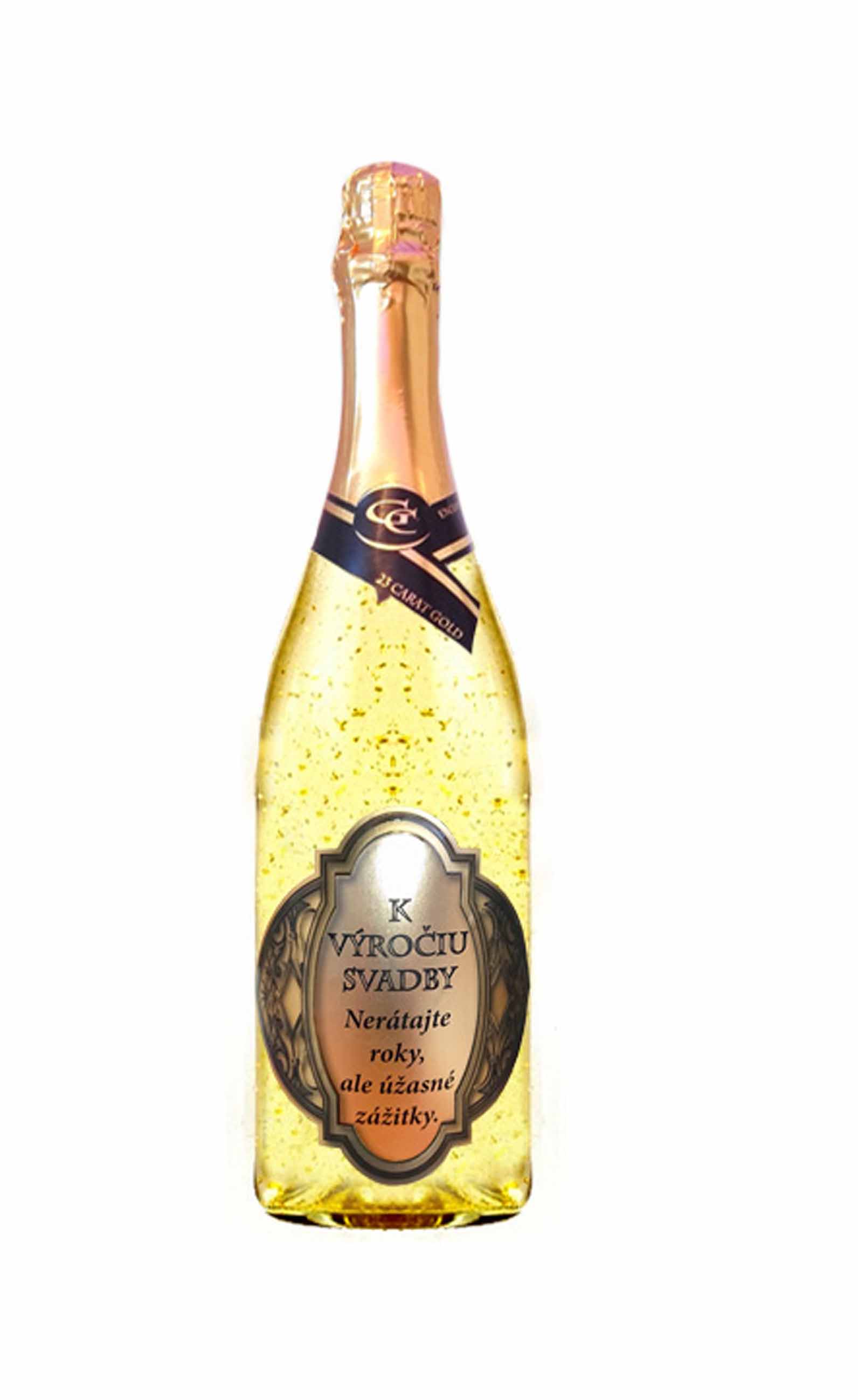 Gold Cuvee šumivé so zlatom, 0,75 l - K výročiu svadby