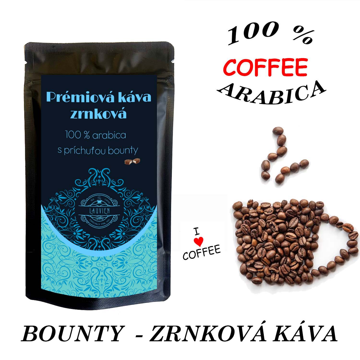 Bounty zrnková káva