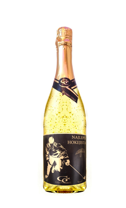 0,75 L Gold Cuvee šumivé víno so zlatom Najlepší hokejista