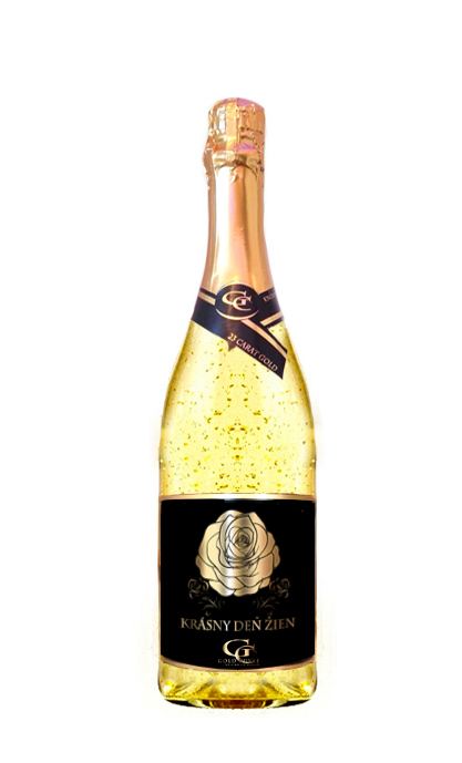 0,75 L Gold Cuvee šumivé víno so zlatom Deň žien