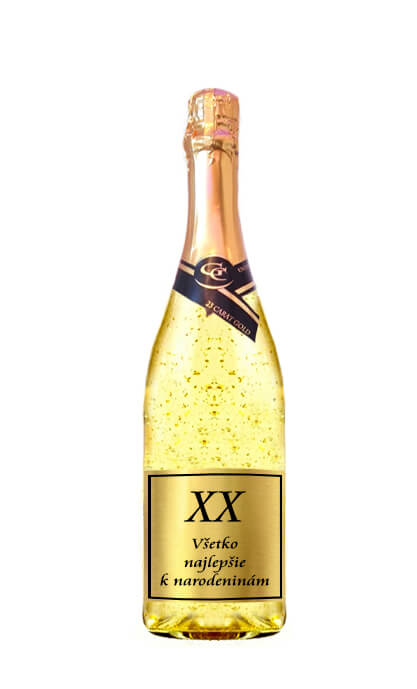 (0-100) rokov Gold Cuvee šumivé so zlatom zlatá