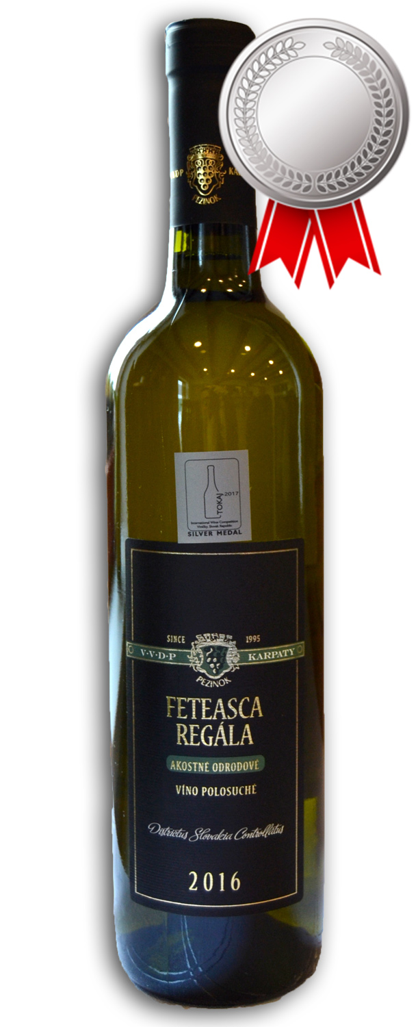 Feteasca Regála -Akostné odrodové víno polosuché