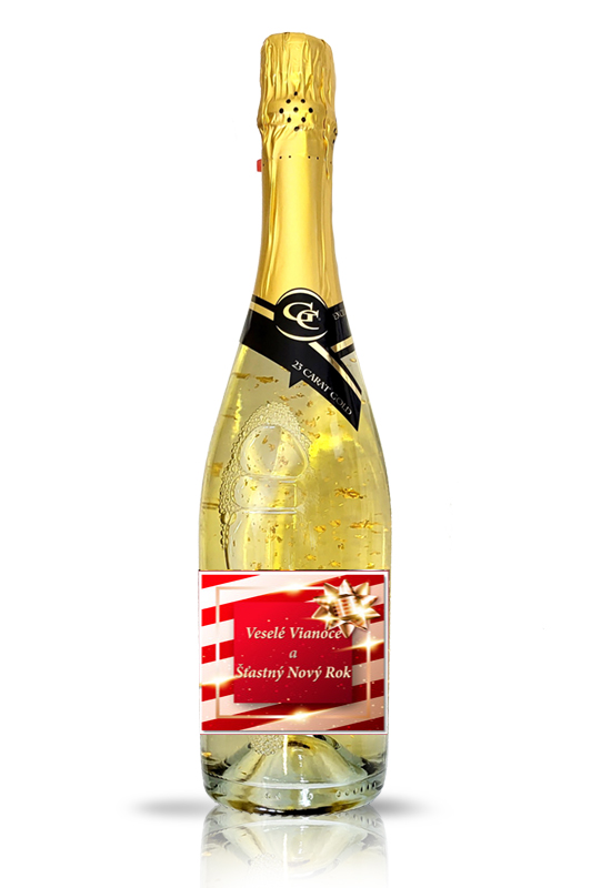 0,75l Gold Cuvee šumivé víno so zlatom Vianočné / novoročné (novinka)