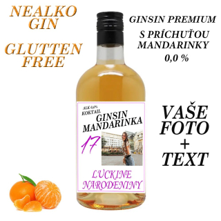 Nealko GINSIN premium mandarinka - Vaše foto + text - PREMIUM