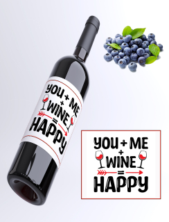 You+me=happy - čučoriedkové víno