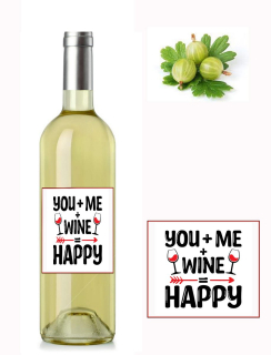 You+me=happy - egrešové víno