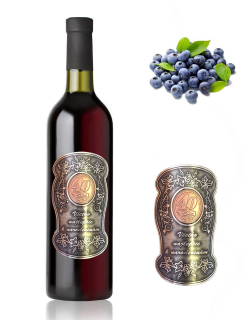 (0-90) kovová narodeniny - čučoriedkové víno