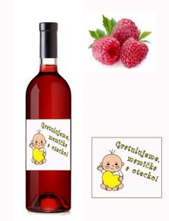 Narodenia dieťaťa - malinové víno