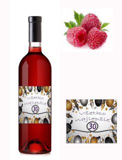 Veselé narodeniny - Váš vek - malinové víno
