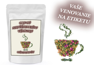 Darčekový čaj s Vašim venovaním - rôzne druhy - 100 g