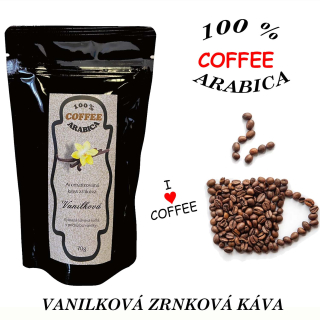 Vanilková zrnková káva