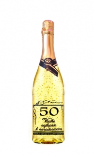 50 rokov - Gold Cuvee šumivé so zlatom