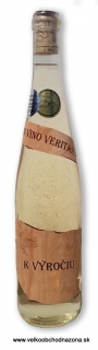 Etiketa z dreva - K výročiu - Víno s 23 karat. zlatom 0,75 l 